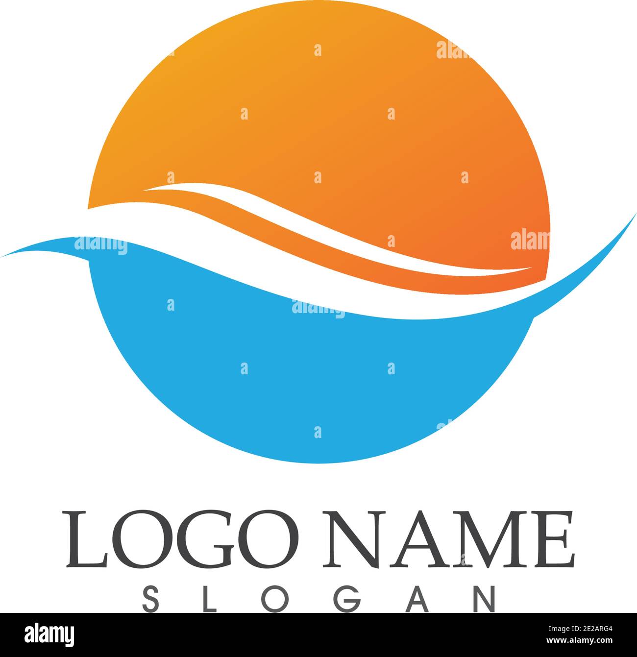 Wasser Wellen Symbol Vektor Grafik Design logo Stock Vektor