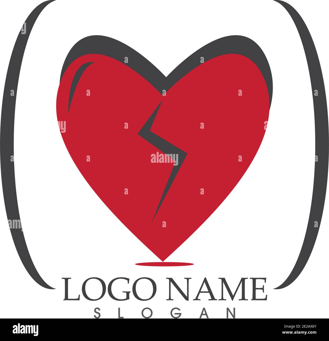 Love Icon Logo Vektor Stock Vektor