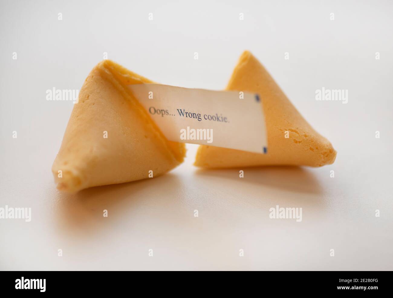 Essen Chinesisch Lustige Fortune Cookie Stockfoto