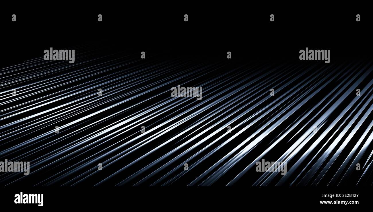 Abstrakte Metalloberfläche Chrom Stahl Metall 3d Rendering Illustration Stockfoto