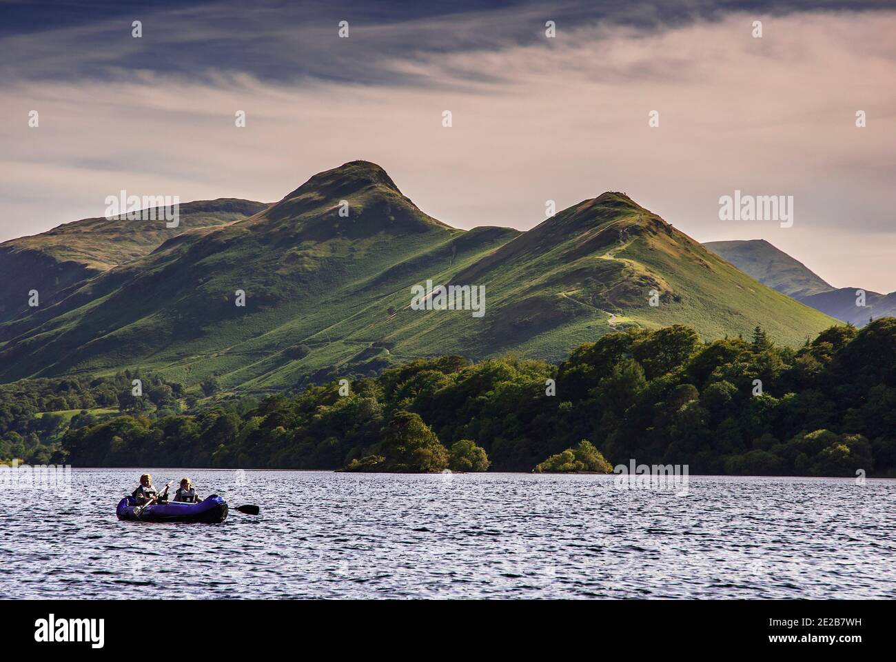 Katze-Glocken fielen Derwentwater Keswick Lake Distrikt Cumbria Stockfoto