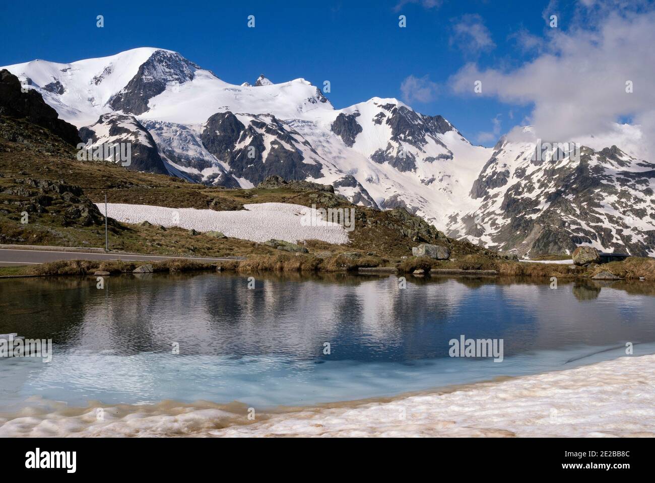 Blick über den Sustenpass Stockfoto