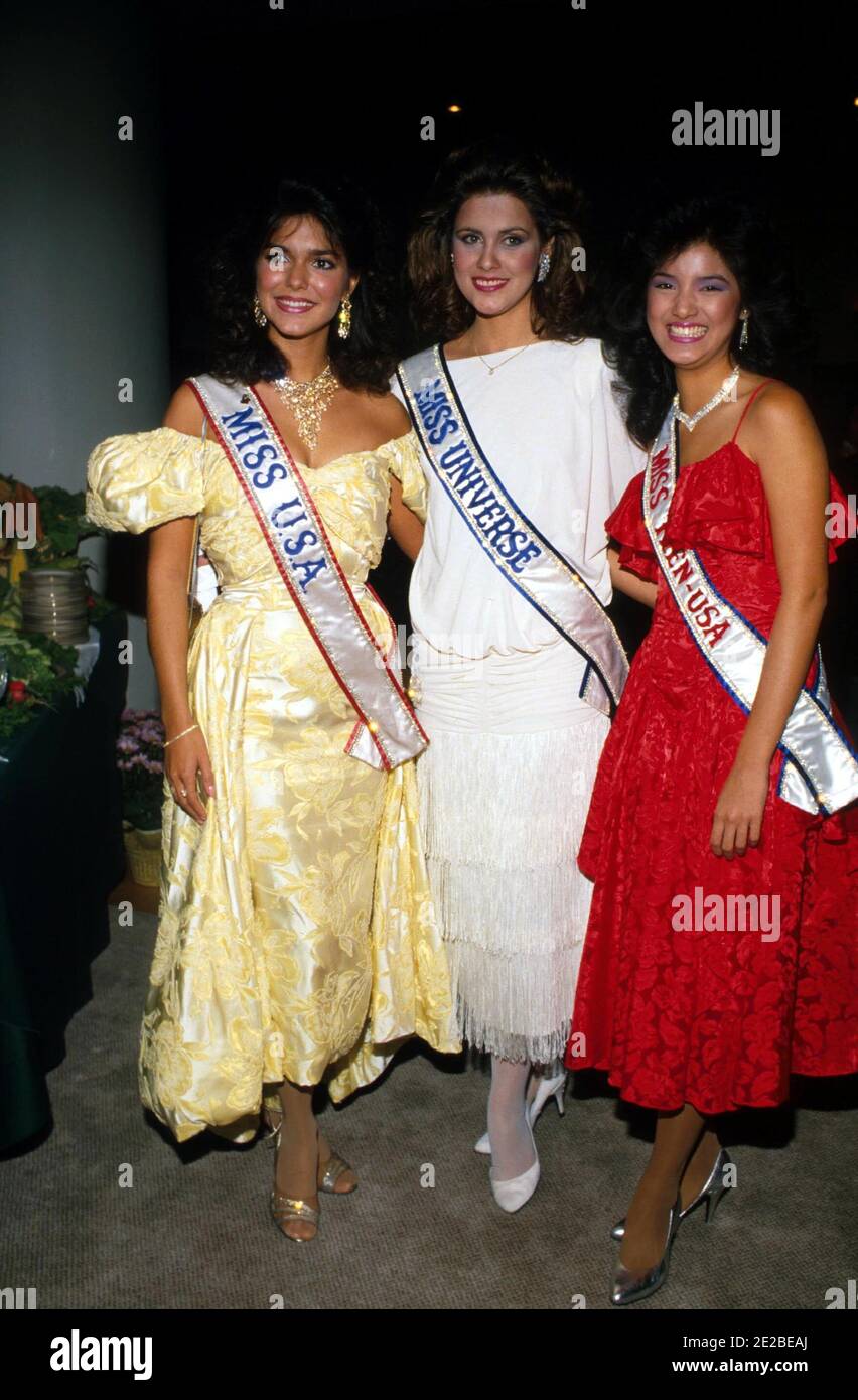 MISS TEEN USA LAURA MARTINEZ HERING, DEBORAH CATHY DEU UND KELLY HU CREDIT: RALPH DOMINGUEZ/MEDIAPUNCH Stockfoto