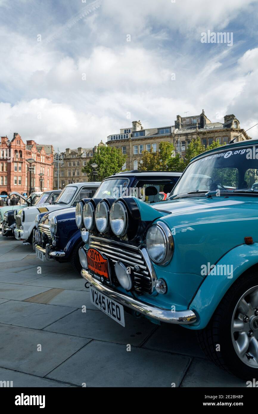 Mini-Rallye-Auto. Die Bradford Classic 2011. Stockfoto