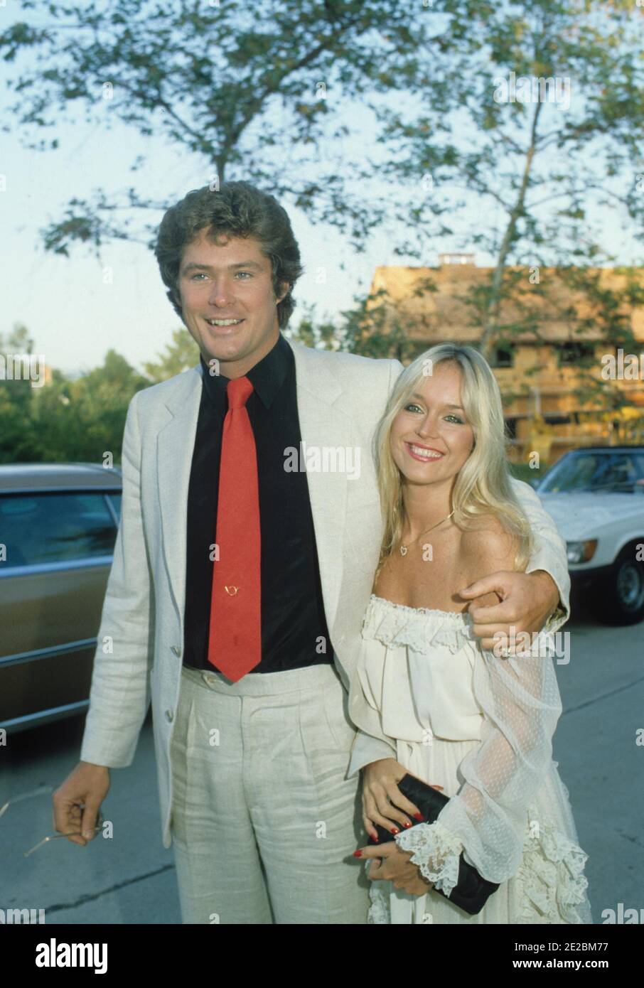 Catherine Hickland und David Hasselhoff Quelle: Ralph Dominguez/MediaPunch Stockfoto