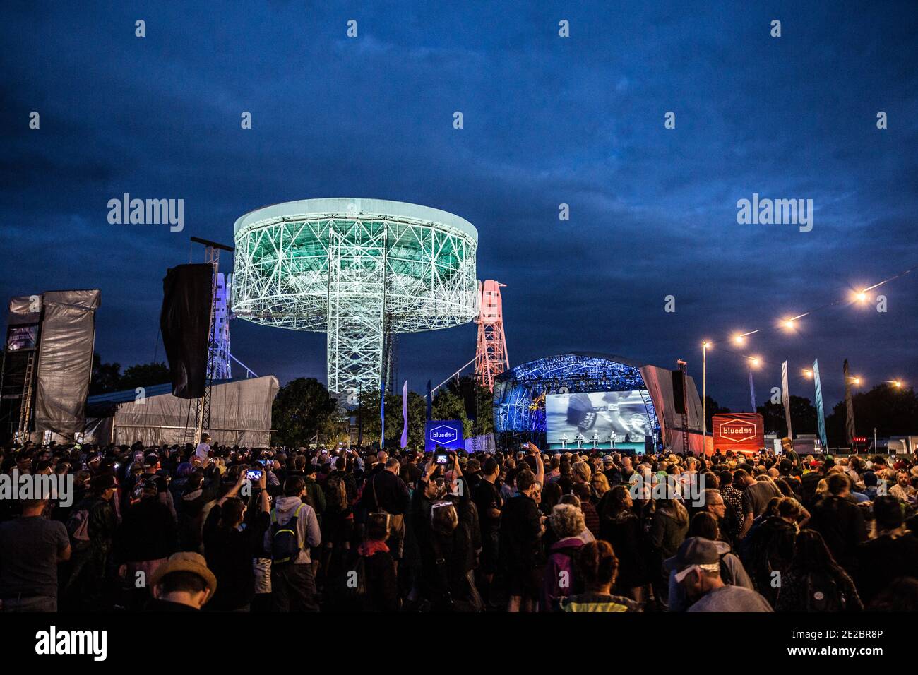 Kraftwerk live beim Bluedot Festival, Cheshire, England, Großbritannien. Stockfoto