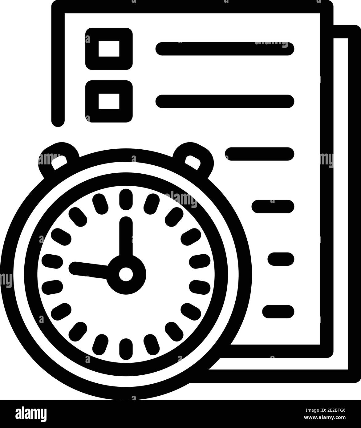 Symbol für Schulprüfung. Outline Schule Prüfung Vektor-Symbol für Web ...