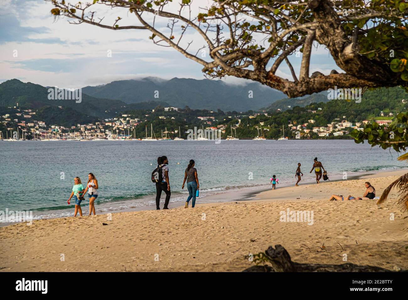 Spice Island Beach Resort am Grand Anse Beach in The Lime, Grenada Stockfoto
