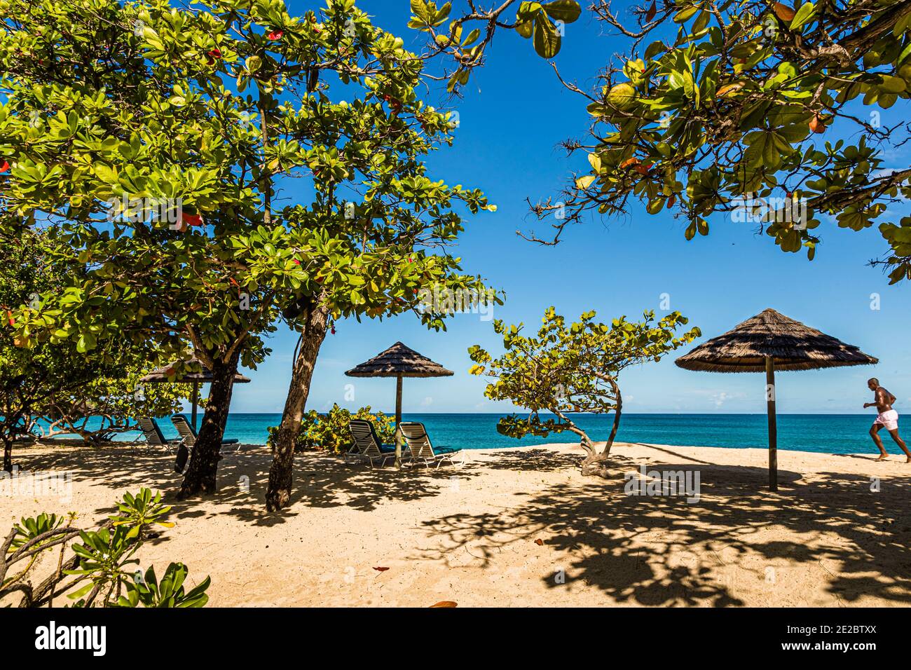 Spice Island Beach Resort am Grand Anse Beach in The Lime, Grenada Stockfoto