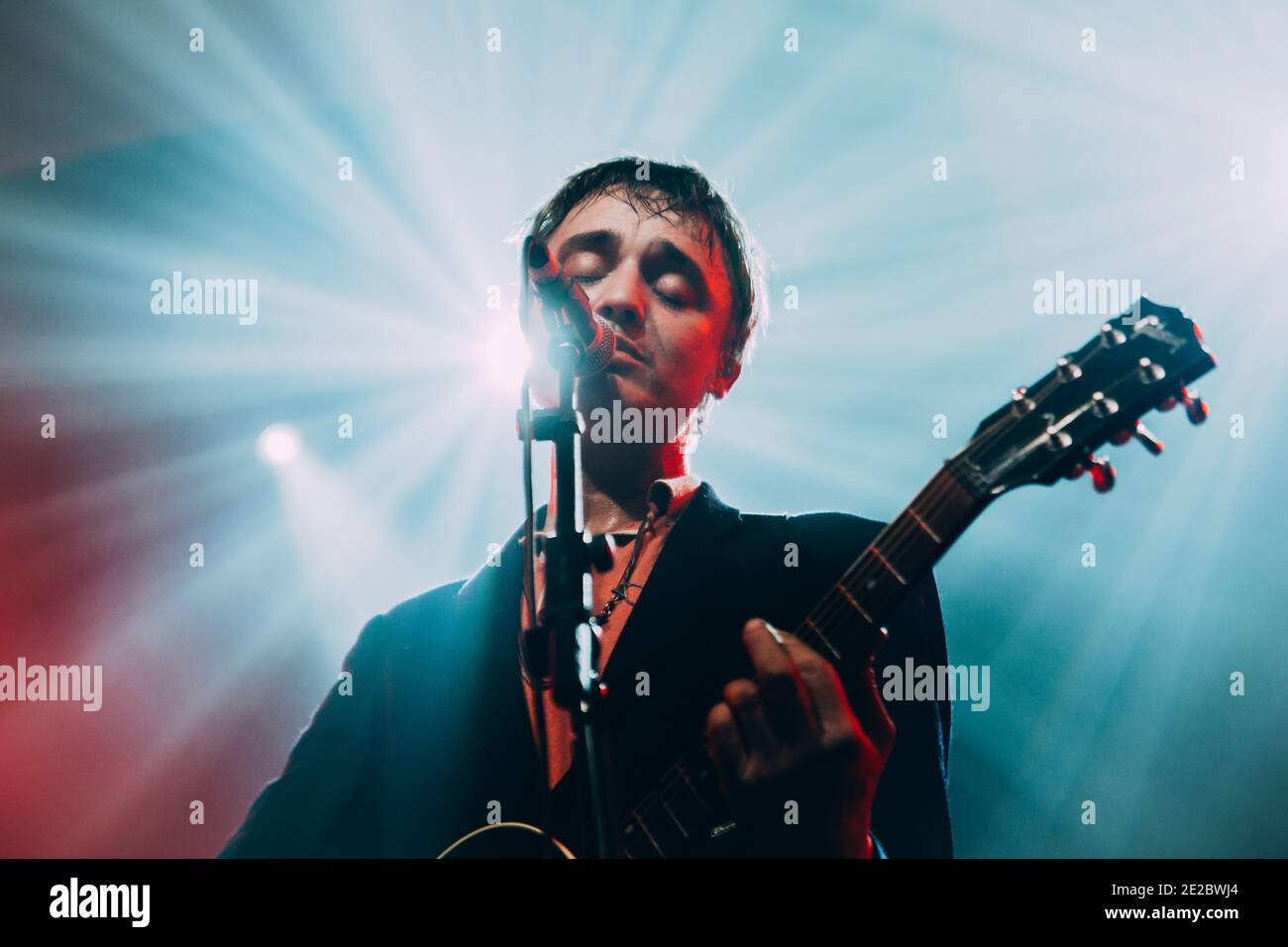 Pete Doherty von den Libertines & Babyshambles, die in Liverpool, England, auftreten. Stockfoto