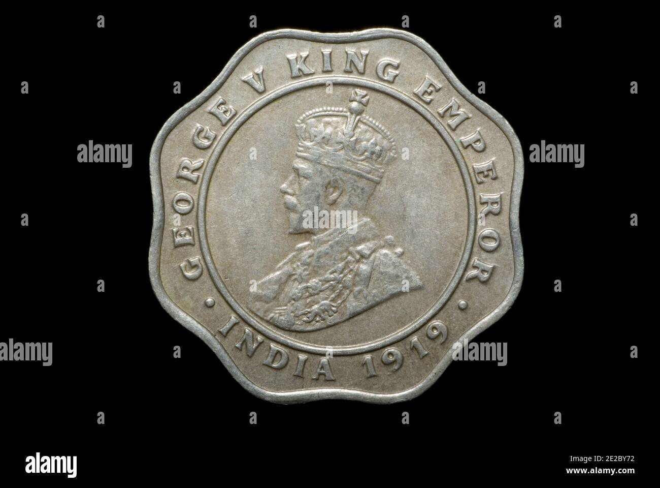 Britische Münze Indien Stockfoto