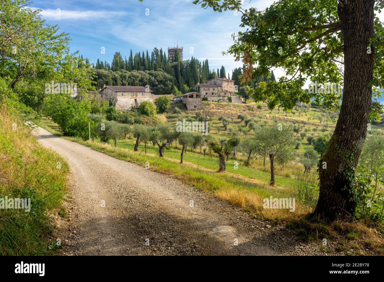 Italien Bologna Florenz zu Fuß, Wanderung von Dei Trekking auf dem toskanisch-emilianischen Apennin Stockfoto