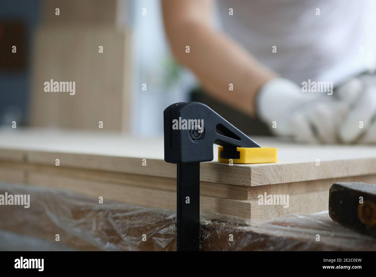 Spezielle Ausrüstungen für Tischler Stockfoto