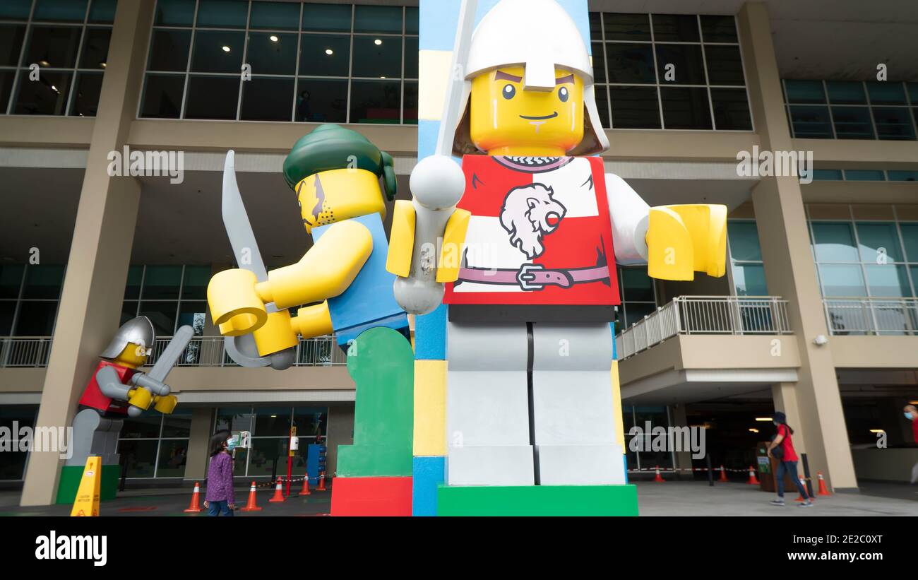 Legoland Theme Park Malaysia Resort. Das 2012 eröffnete Legoland Malaysia war der erste internationale Vergnügungspark in Nusajaya und das erste Legoland Stockfoto