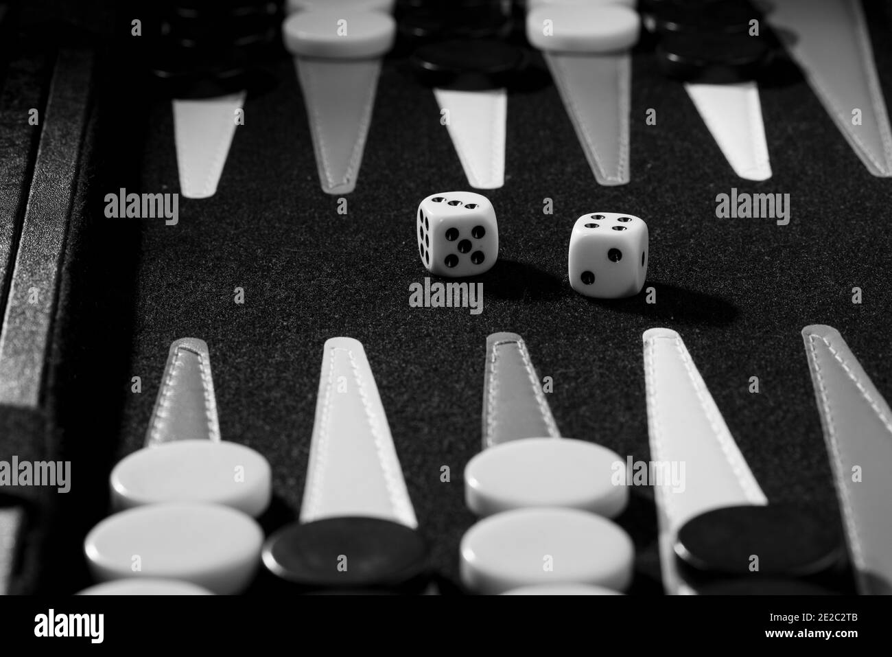 Backgammon Stockfoto