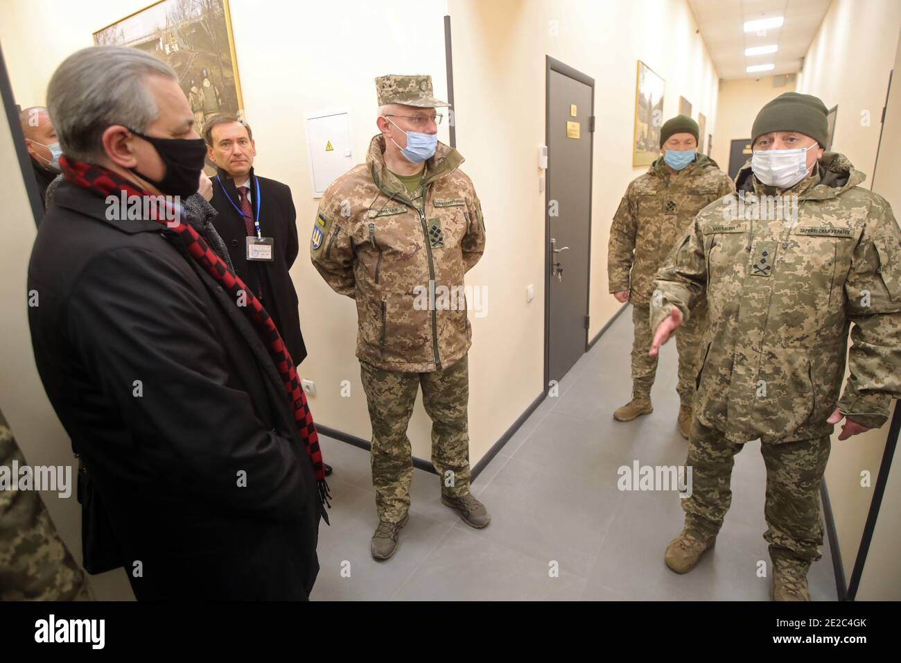 Nicht exklusiv: KIEW, UKRAINE - 13. JANUAR 2021 - Kommandant der Landstreitkräfte der Streitkräfte der Ukraine für territoriale Verteidigung, Generalmajor A Stockfoto