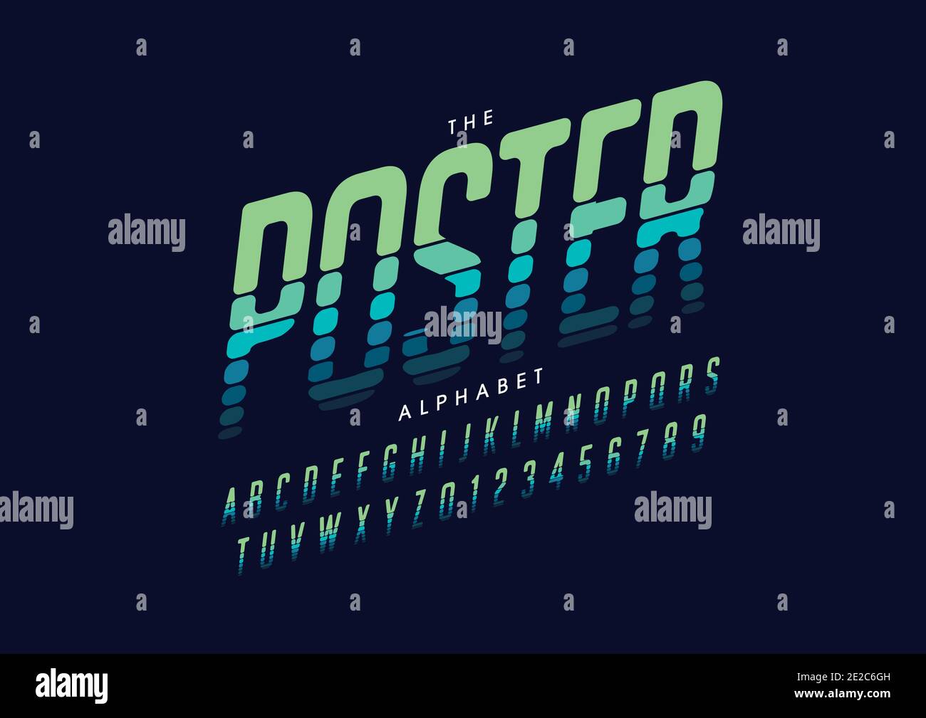 Vektor von stilisierten Alphabet und Schrift Stock Vektor