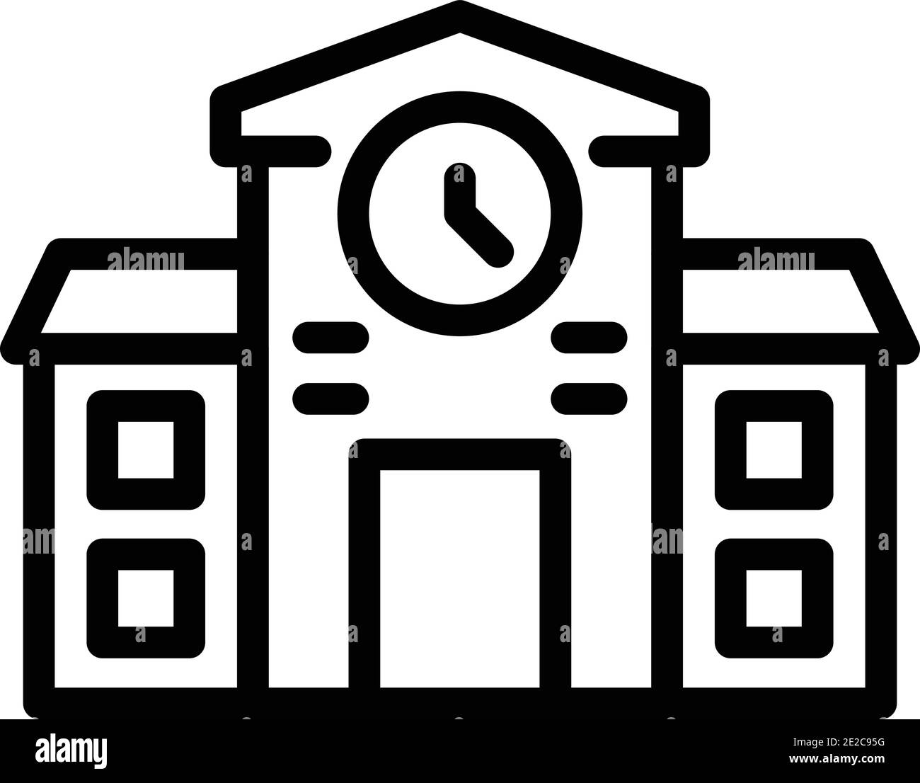 Ikone des Dombaus. Skizzieren Kathedrale Gebäude Vektor-Symbol für Web-Design isoliert auf weißem Hintergrund Stock Vektor