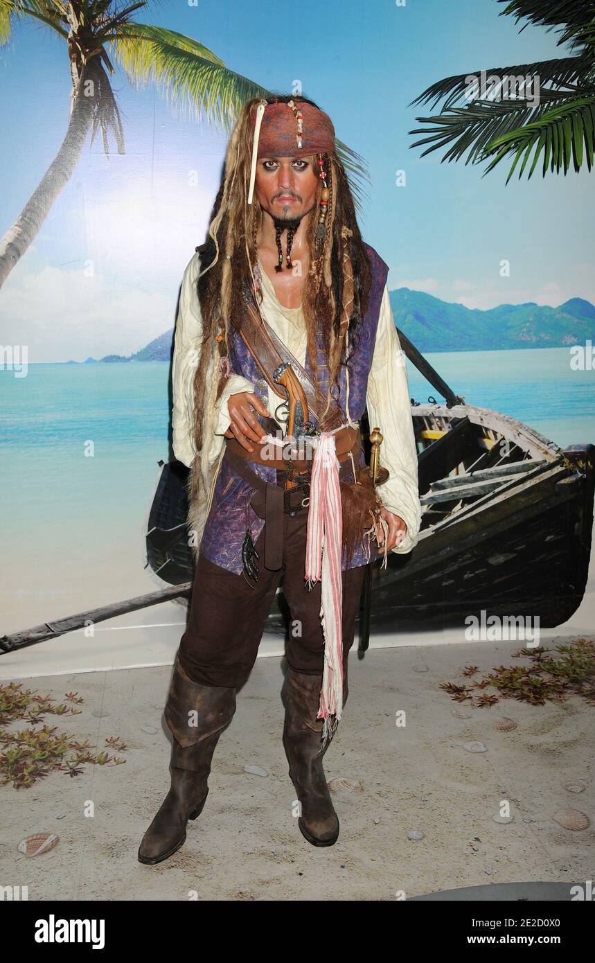 bemalt Zinnfigur Johnny Depp als Darsteller Captain Jack Sparrows Größe 54mm. 