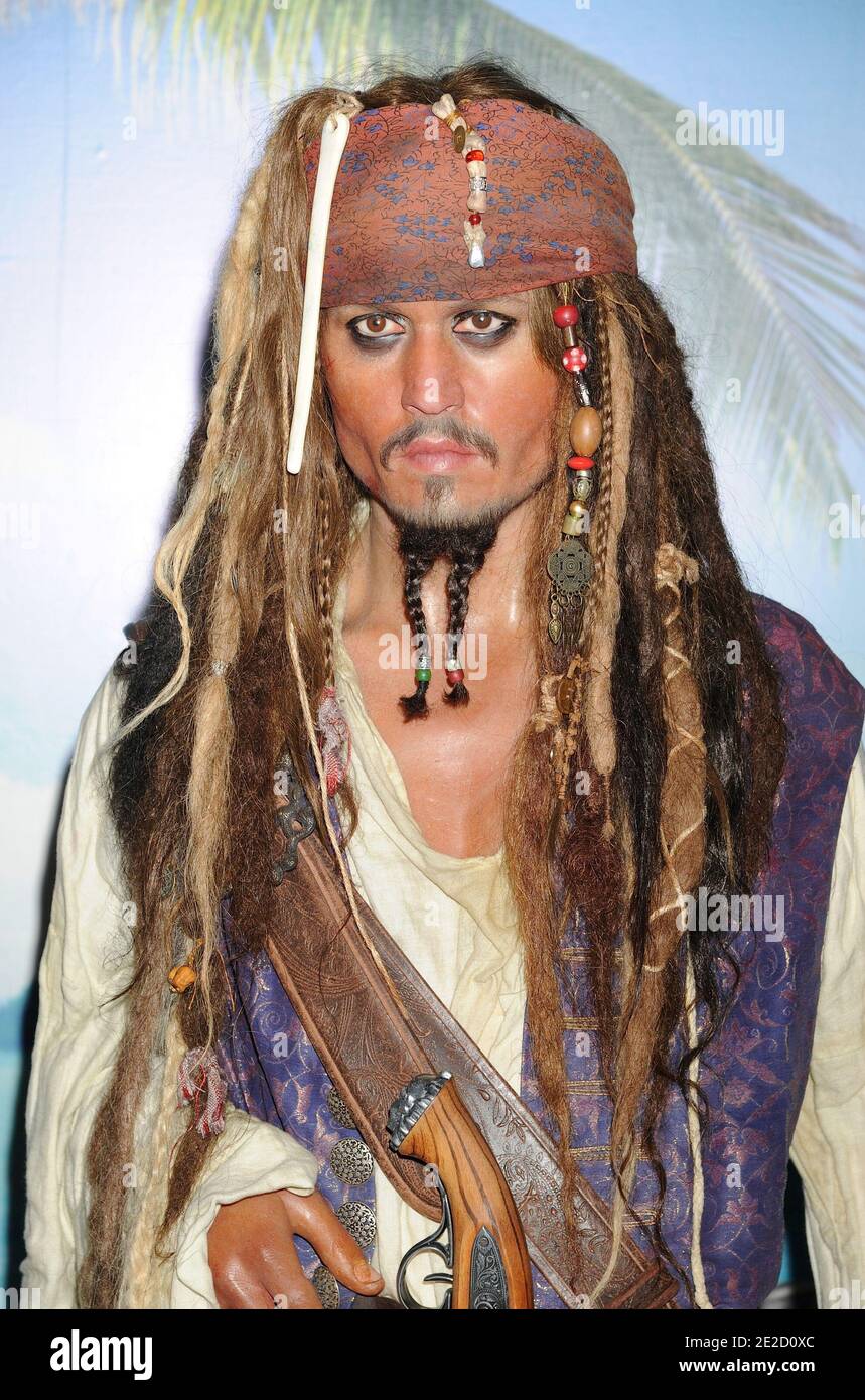 bemalt Zinnfigur Johnny Depp als Darsteller Captain Jack Sparrows Größe 54mm. 
