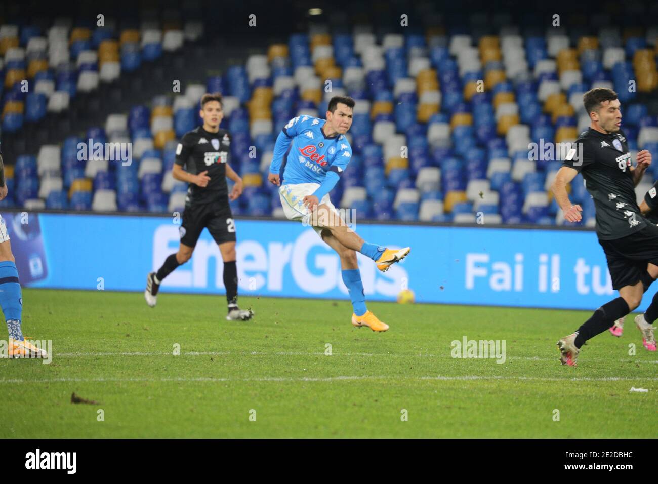 Neapel, KAMPANIEN, ITALIEN. Januar 2021. 13/01/2021 Napoli, Stadio Diego Armando Maradona, incontro di calcio valevole per il Coppa Italia 2020/21 tra SSC Napoli vs FC Sampdoria.in foto: LOZANO Credit: Fabio Sasso/ZUMA Wire/Alamy Live News Stockfoto