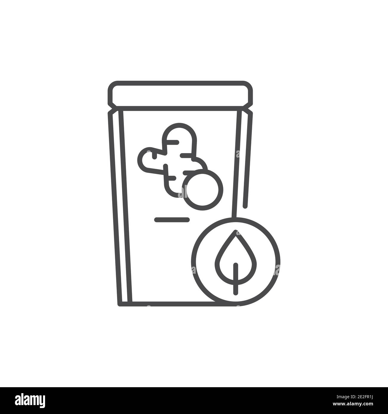 Symbol für organische Kurkuma-Linie. Piktogramm für Webseite, mobile App, Promo. UI UX GUI Design Element. Bearbeitbare Kontur. Stock Vektor