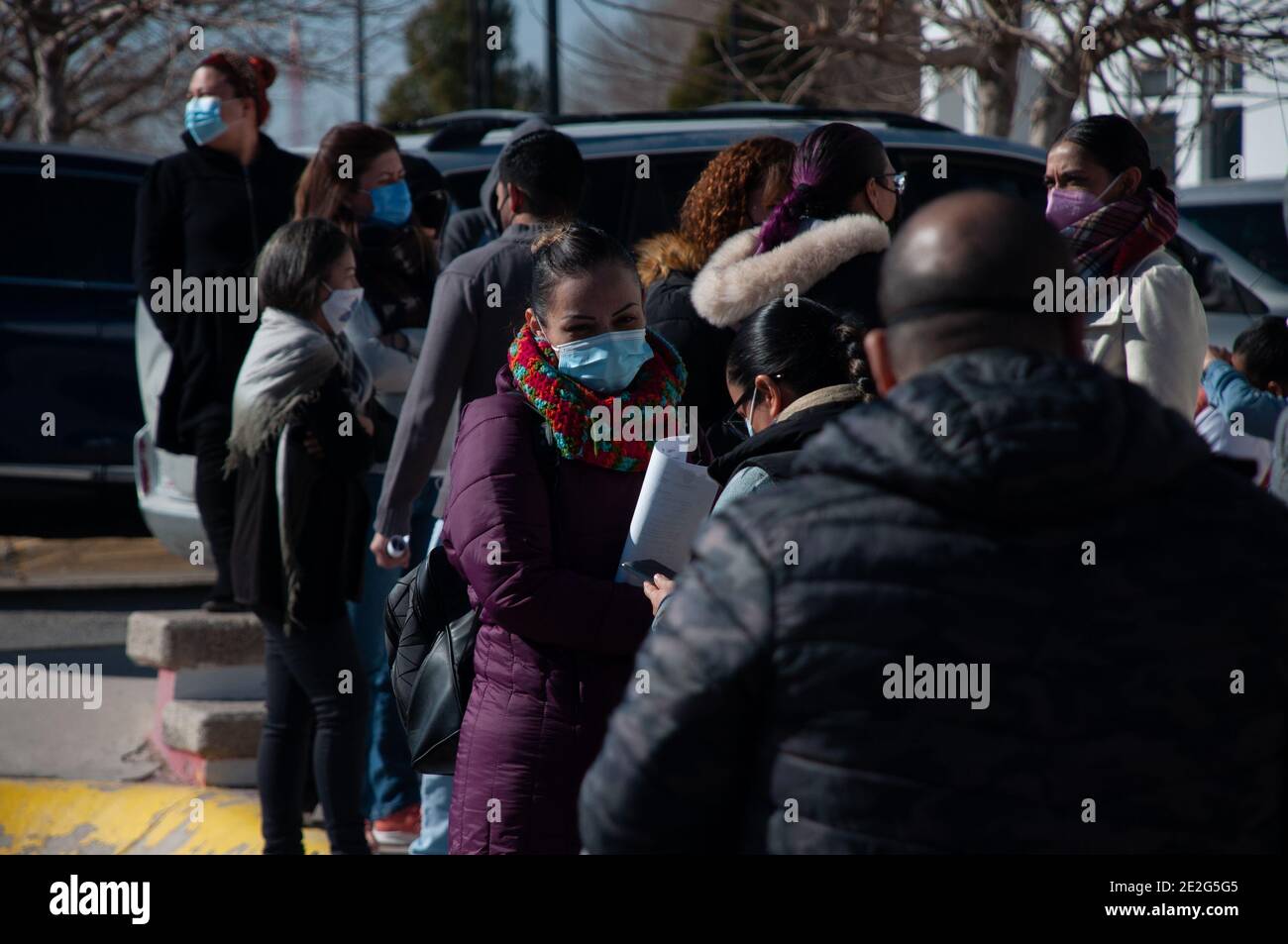 Startet eine Impfkampagne gegen Covid19 für das Personal des staatlichen Krankenhauses im Kinderkrankenhaus in Ciudad Juarez, Chihuahua. (Foto von David Peinado / Pacific Press) Stockfoto