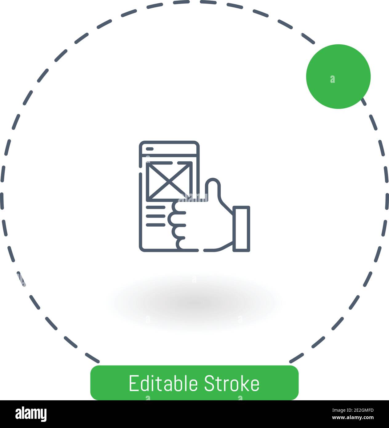 Usability Vector Icon editierbare Konturumrisssymbole für Web und Mobil Stock Vektor