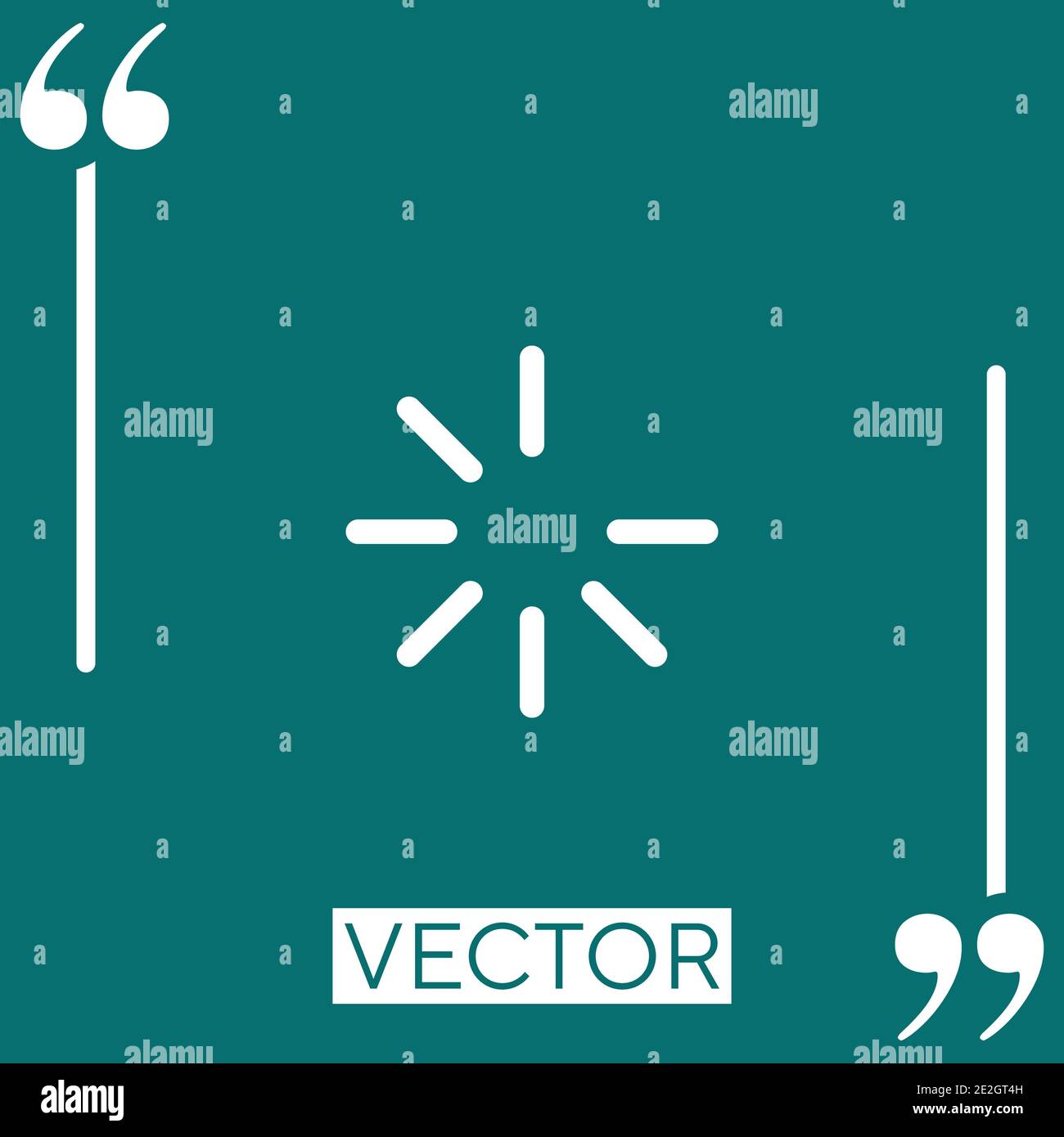 Vektor-Symbol wird geladen Lineares Symbol. Bearbeitbare Konturlinie Stock Vektor