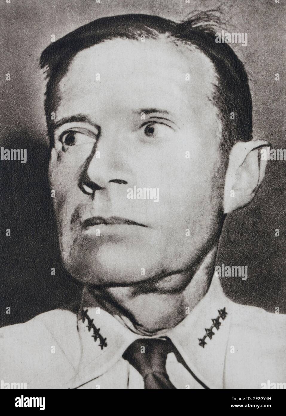 Archivfoto von Raymond Ames Spruance (1886 – 1969), einem Admiral der US-Marine während des Zweiten Weltkriegs Stockfoto