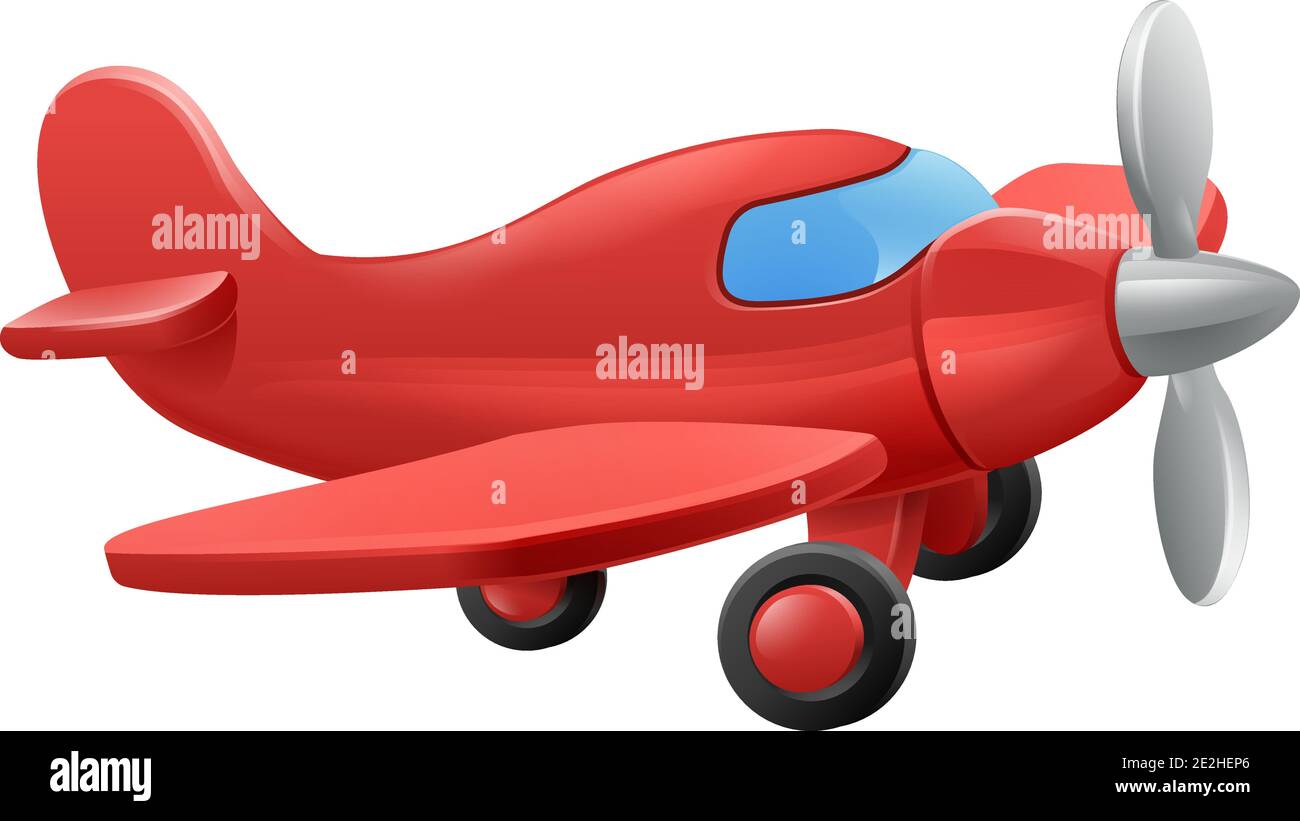 Cute Flugzeug Flugzeug Cartoon Stock Vektor