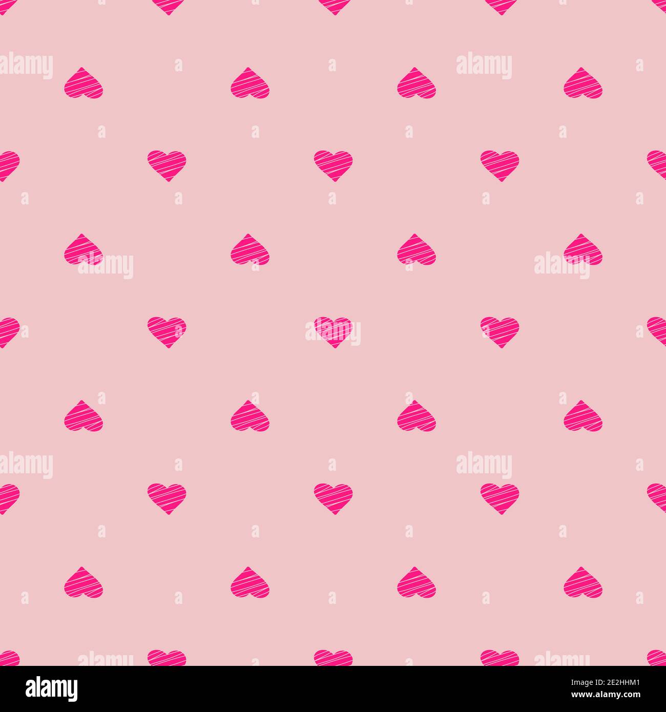 Nahtlose Herzen sendless Vektor Ornament - Happy Valentines Day Urlaub Hintergrund Stock Vektor