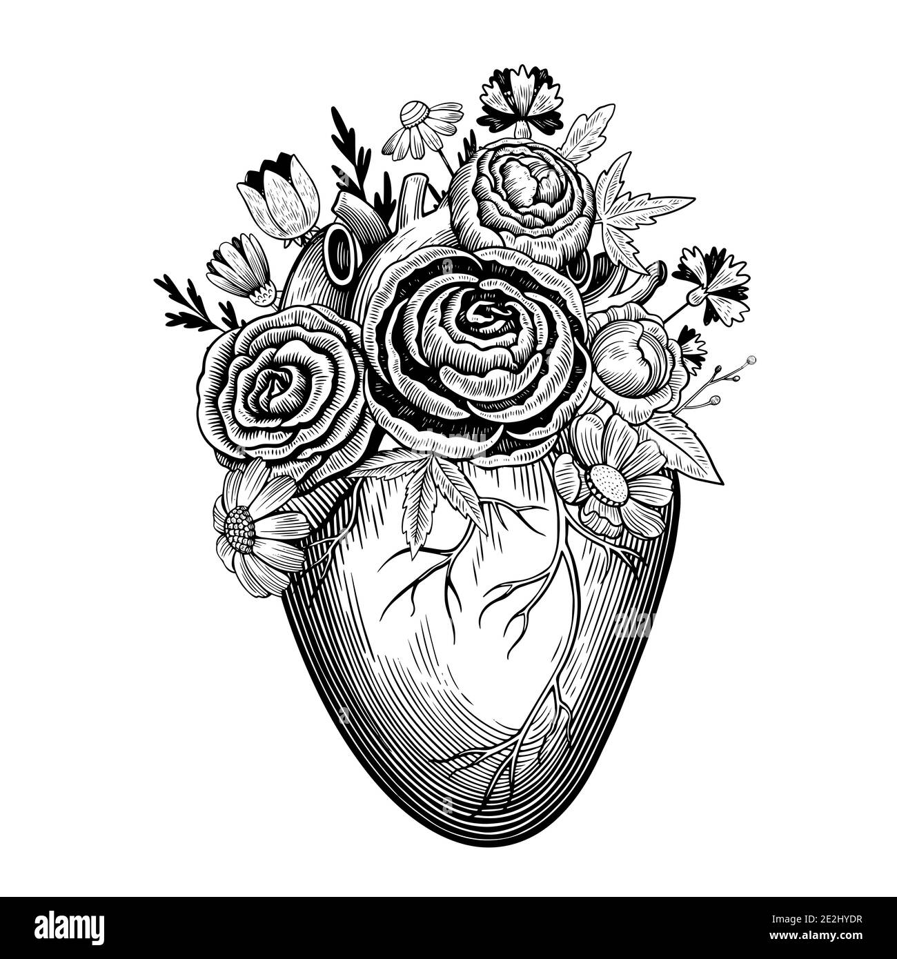 Gothic Heart Tattoo Stockfotos Und Bilder Kaufen Alamy