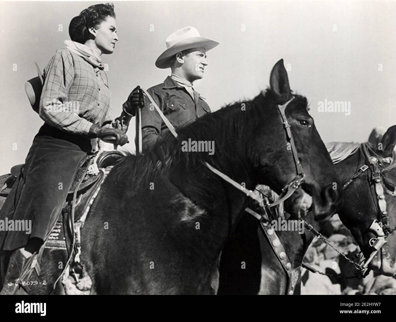 STACHELDRAHT 1952 Columbia Film mit Gene Autry und Anne James Stockfoto