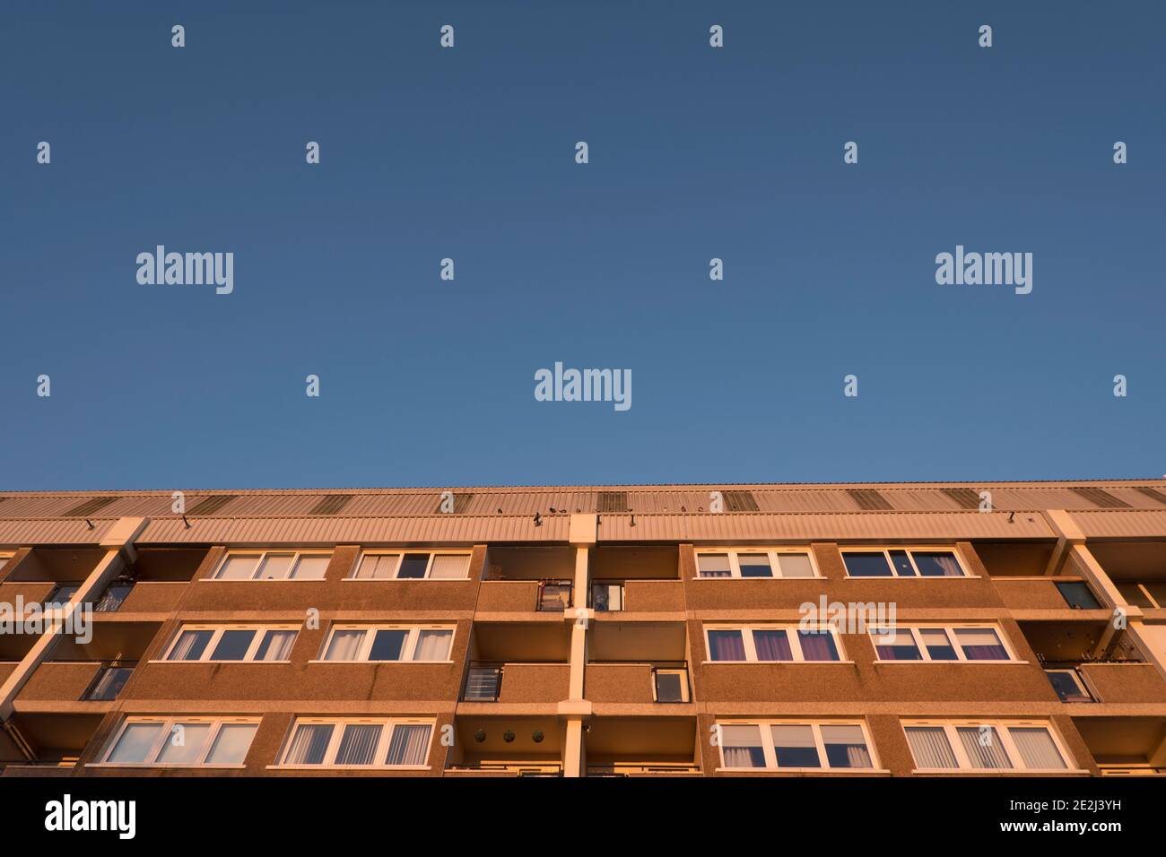 Apartmentblock. Glasgow, Schottland Stockfoto