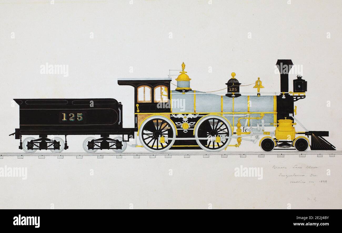  Zeichnung einer dampflokomotive -Fotos und -Bildmaterial in hoher Motiv 