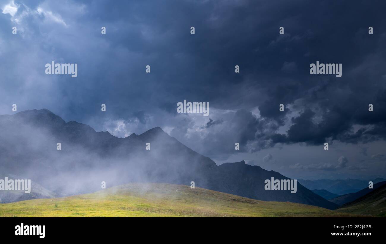 Col Agnel, Tour du Queyras, Queyras, Französische Alpen, Frankreich Stockfoto
