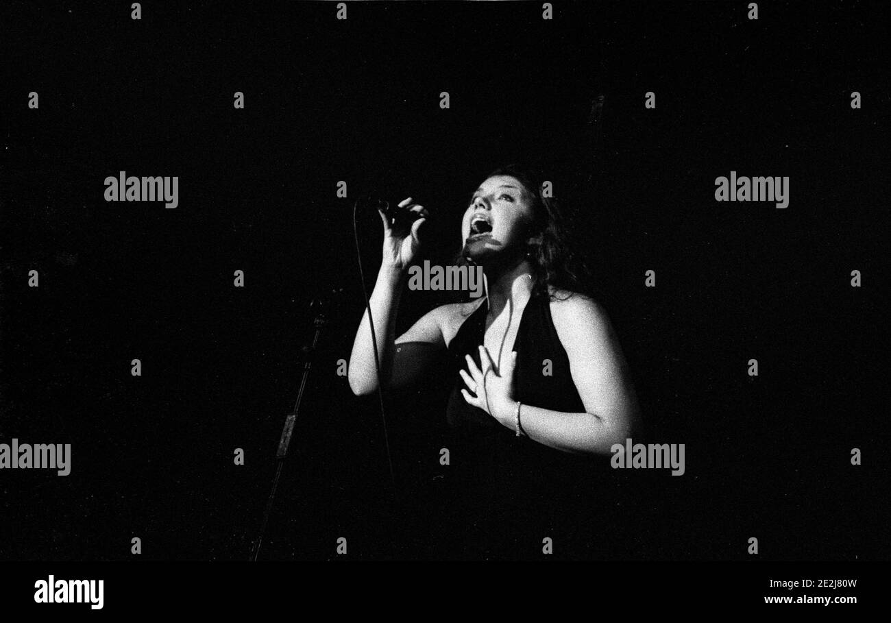 Jane Monheit, Brecon Jazz Festival, Brecon, Powys, Wales, August 2001. Stockfoto