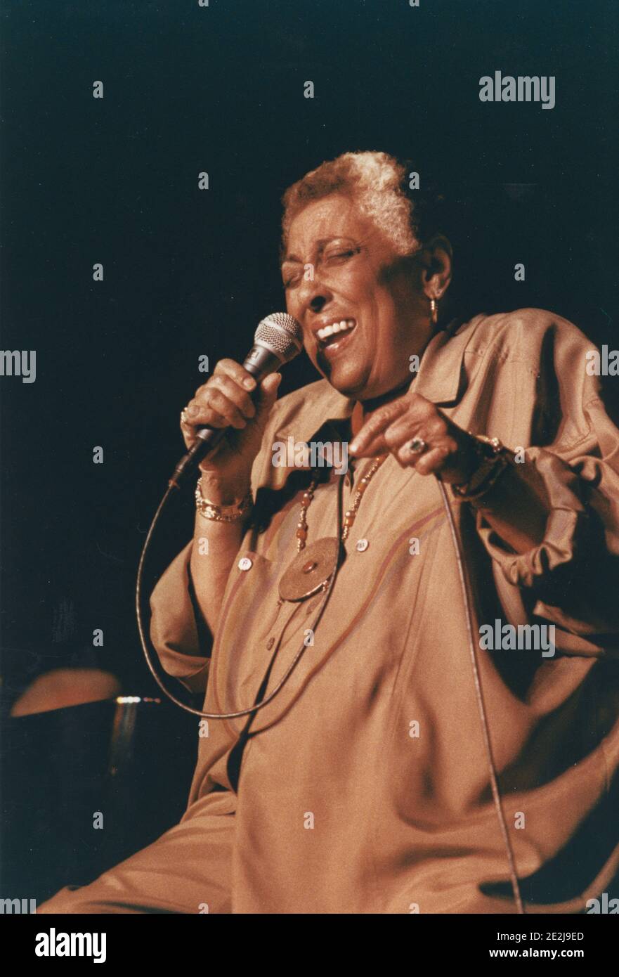 Carmen McRae, North Sea Jazz Festival, Den Haag, Niederlande, 1990. Stockfoto