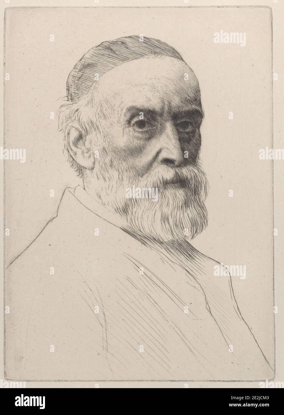 Porträt von George Frederic Watts, 1879. Stockfoto