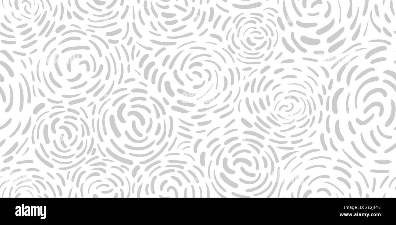 Handgezeichneter Doodle Nahtloses abstraktes hellgraues Muster Abstraktes Ornament Hintergrund Stockfoto