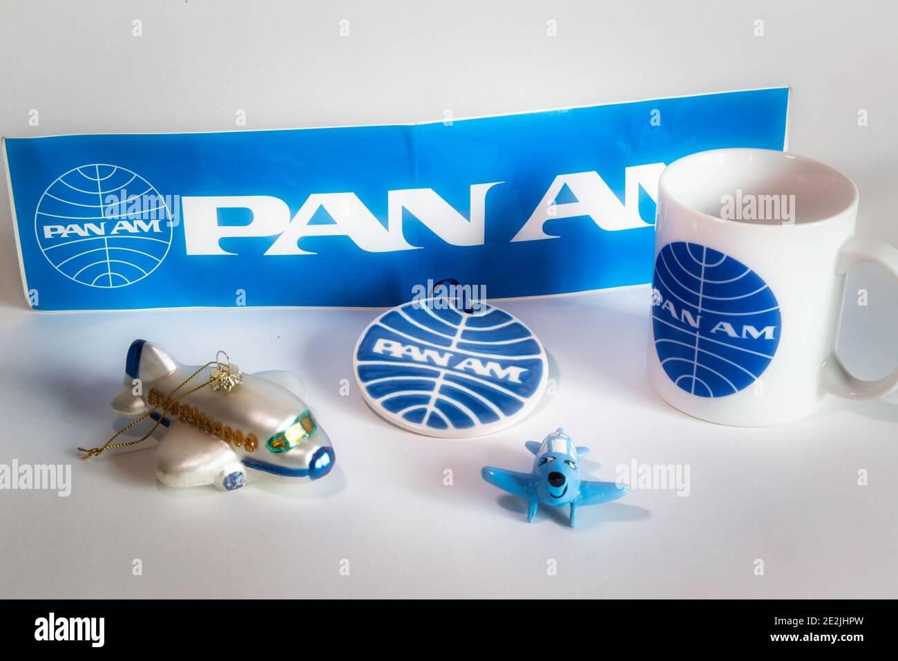 Vintage Pan American World Airways Memorabilia, USA Stockfoto