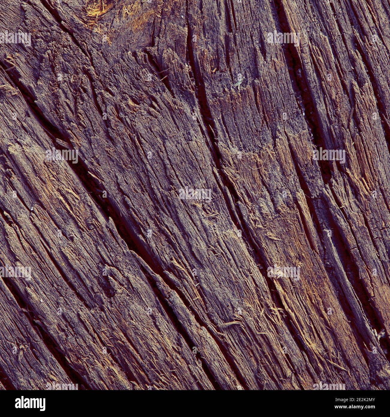 Holzbrett in Brauntönen Nahaufnahme Stockfoto