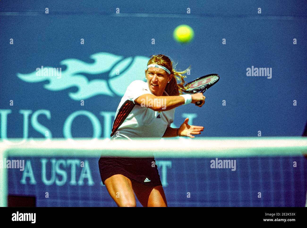 Steffi Graf (GER) tritt bei den US Open Tennis Championships 1998 an. Stockfoto