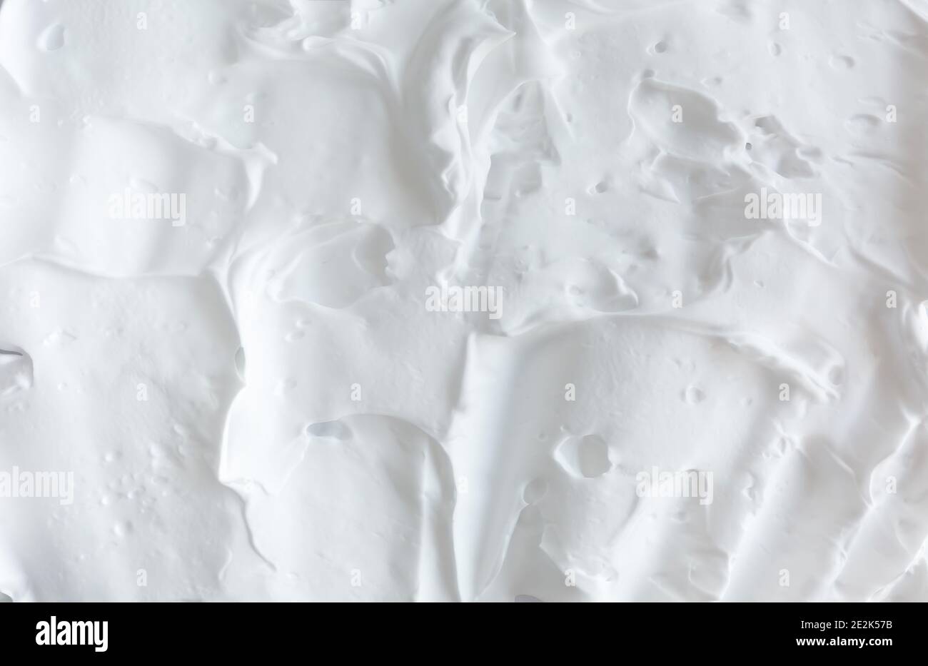 Weiß cremig Schaum luftige Textur abstrakter Hintergrund Stockfoto