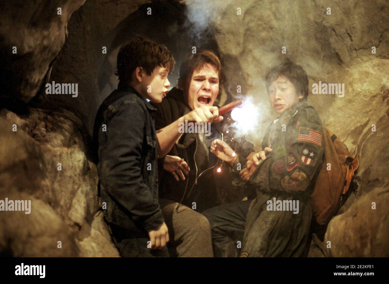 Sean Astin, Josh Brolin, Ke Huy Quan, 'The Goonies' (1985) Warner Bros. / Aktenzeichen # 34082-181THA Stockfoto