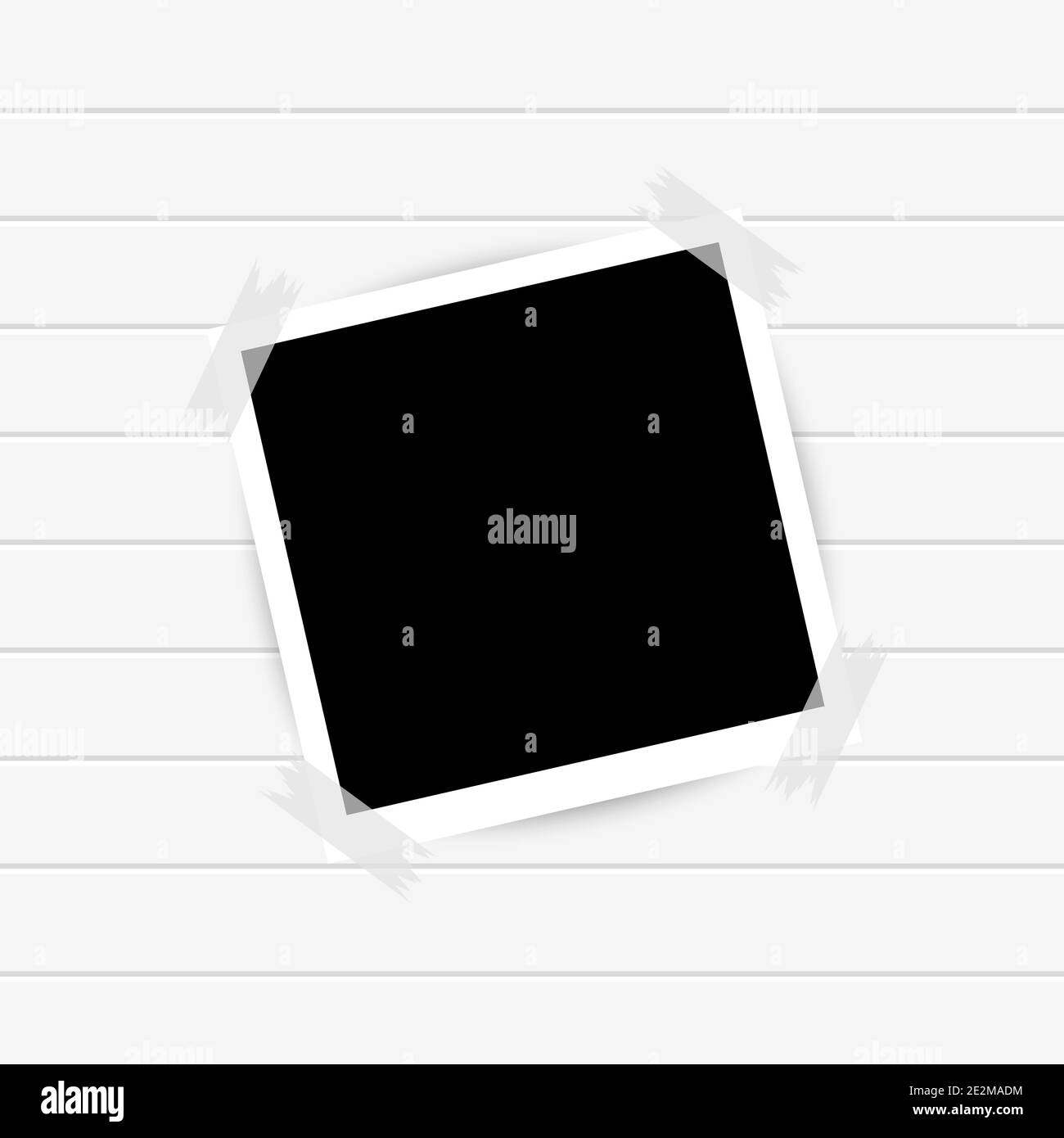 Retro-Bilderrahmen mit Schatten. Vektorgrafik Stock Vektor