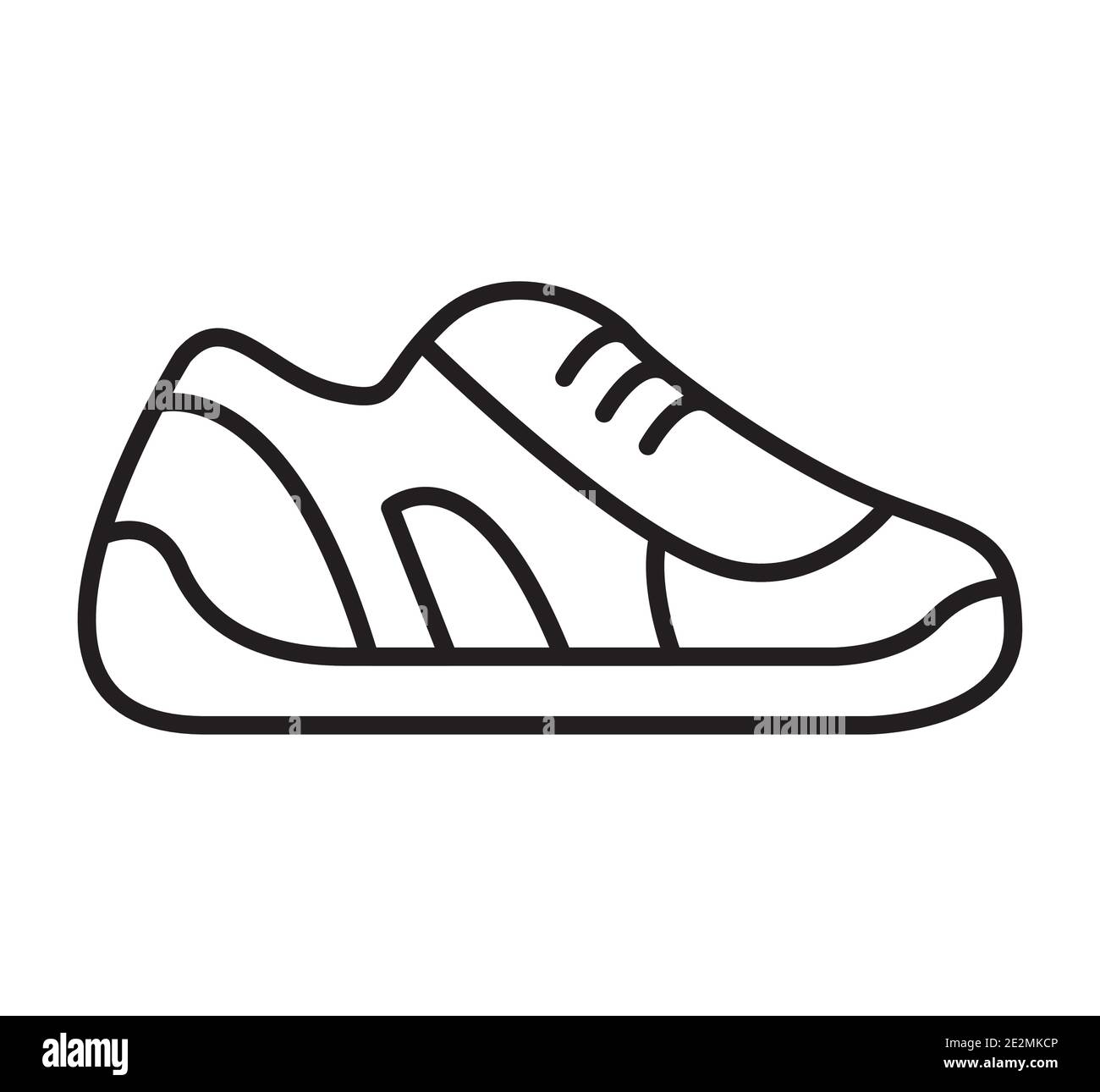 Sneaker-Ikone. Sportschuhe. Symbol für das Geschäft. Stock Vektor