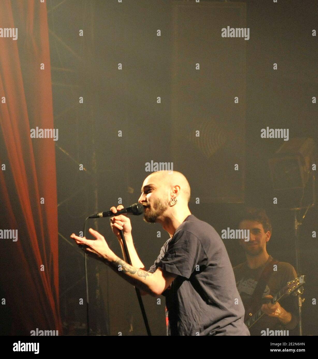 M6 TV Reality Show 'La Nouvelle Star' 2009 Gewinner, Soan, tritt im Konzert in Le Bataclan in Paris, Frankreich, am 17. Februar 2010. Foto von Tiger/ABACAPRESS.COM Stockfoto