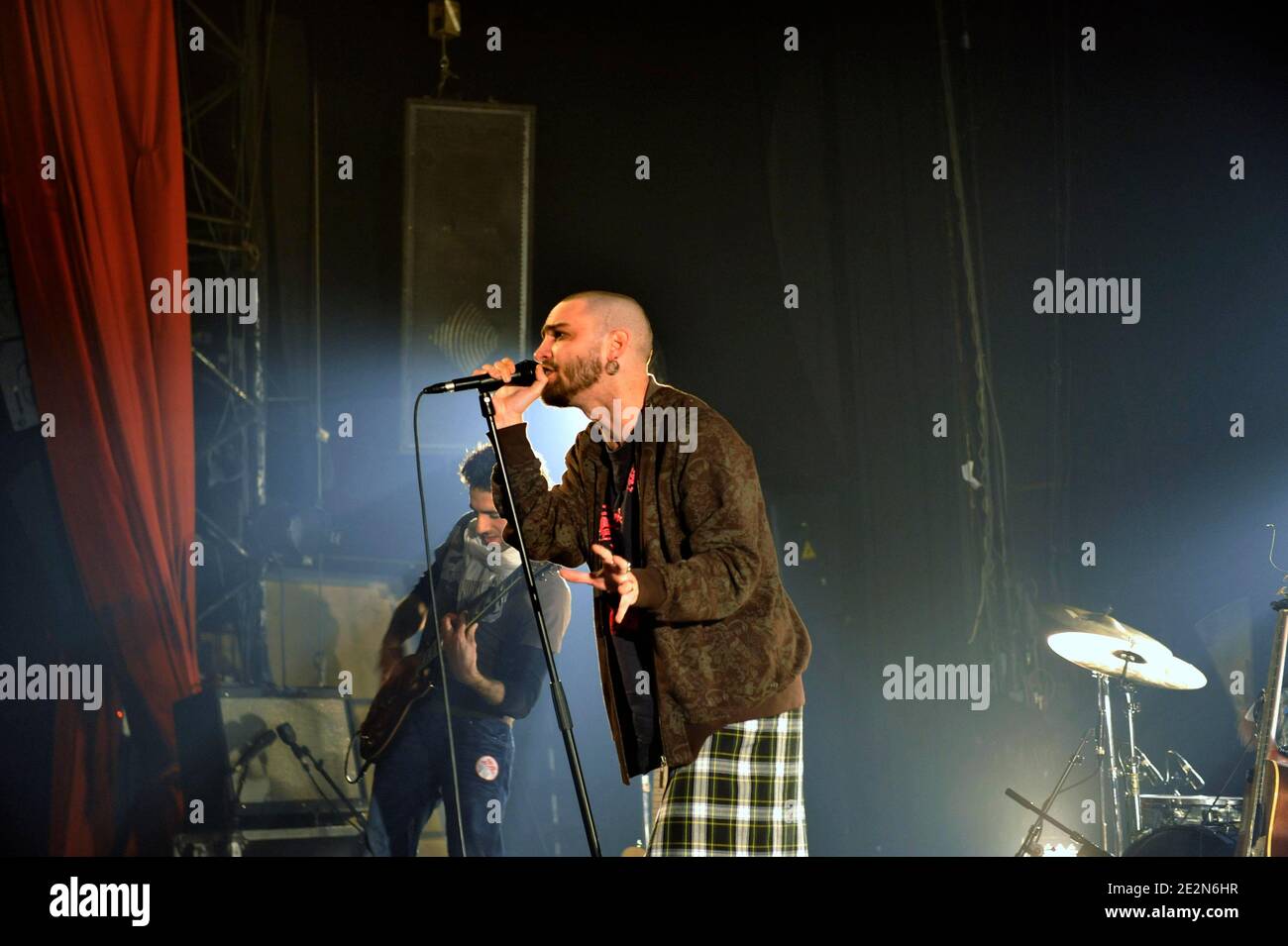 M6 TV Reality Show 'La Nouvelle Star' 2009 Gewinner, Soan, tritt im Konzert in Le Bataclan in Paris, Frankreich, am 17. Februar 2010. Foto von Tiger/ABACAPRESS.COM Stockfoto